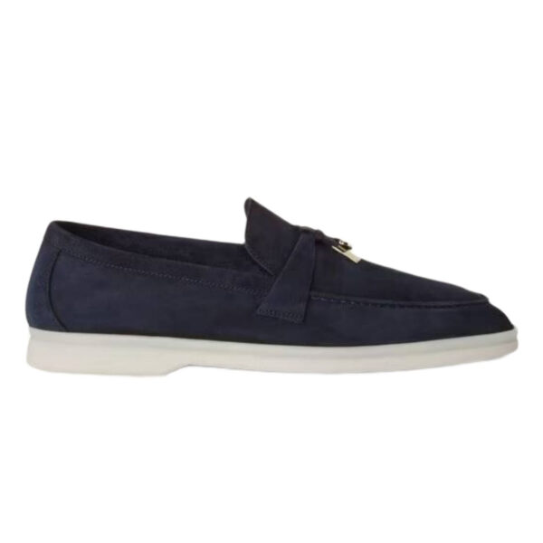 Loro piana Summer Charms Walk Loafer Color : Argo Blue Melange