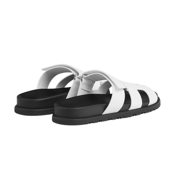 Hermes Chypre Sandals – White Palladium Hardware - Imagem 3