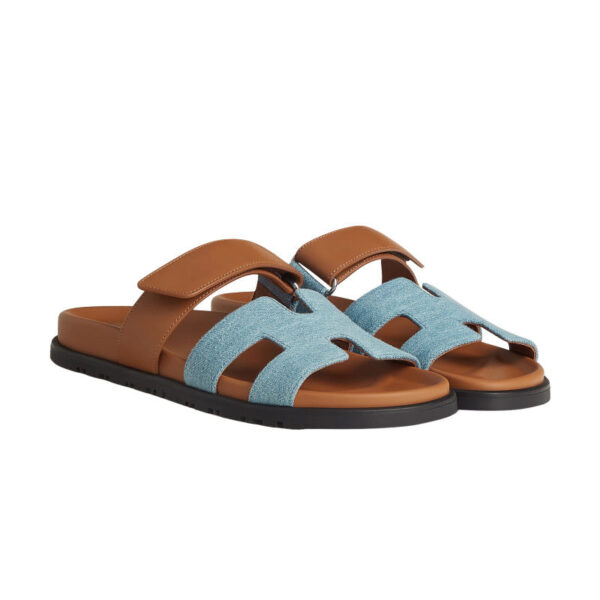 Hermes Chypre Sandal Bicolor/Denim - Imagem 2