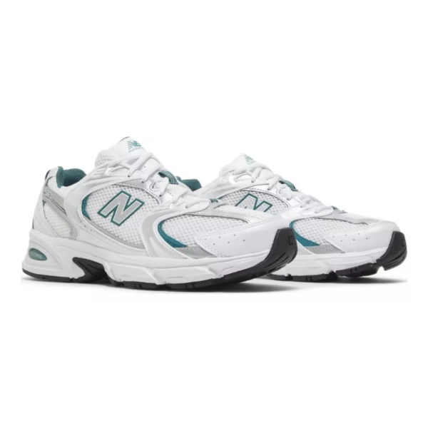 New Balance 530 – White Silver Green - Imagem 4
