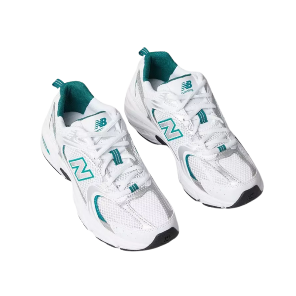 New Balance 530 – White Silver Green - Imagem 6