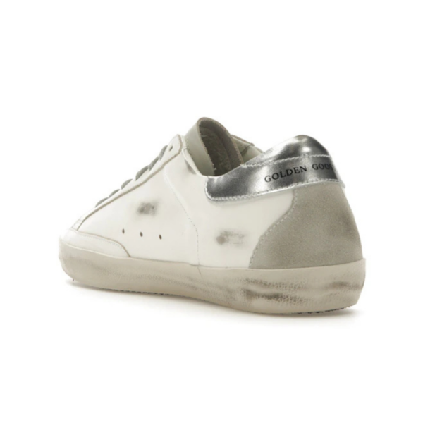 Golden Goose Super-Star – White Silver - Imagem 4