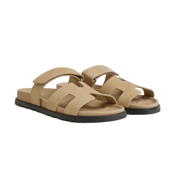 Hermes Chypre Sandal Beige Suede - Imagem 2
