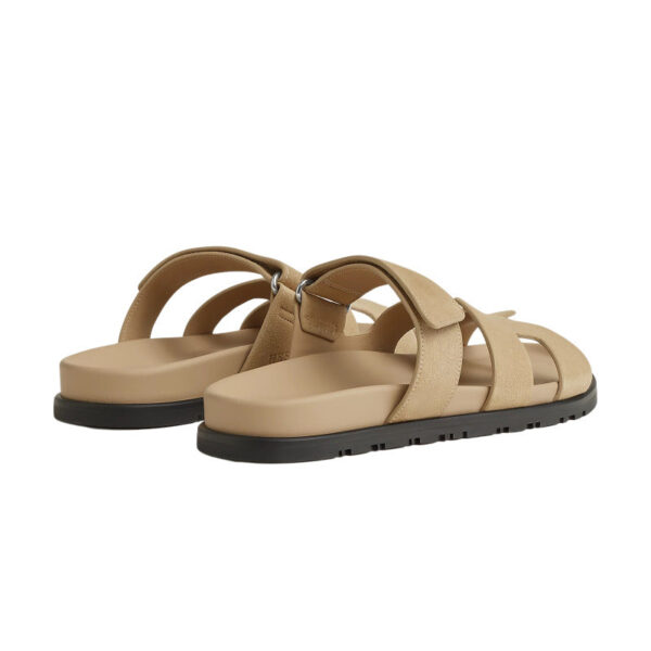 Hermes Chypre Sandal Beige Suede - Imagem 3