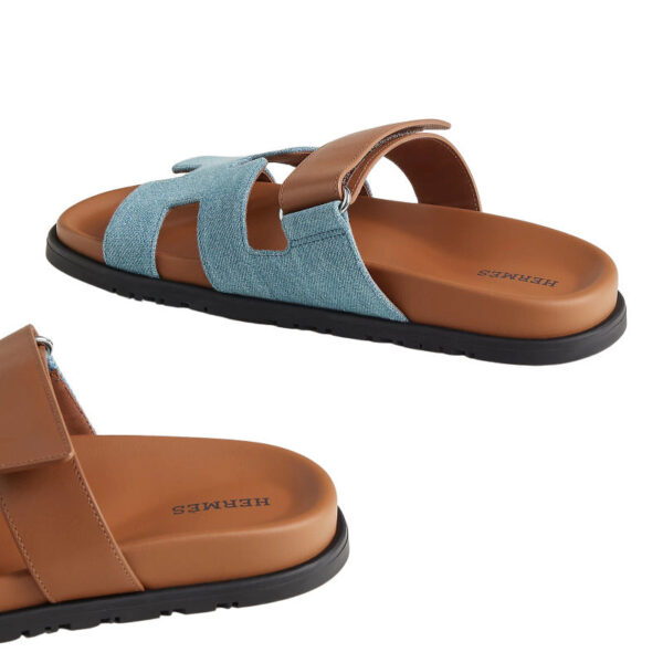 Hermes Chypre Sandal Bicolor/Denim - Imagem 4