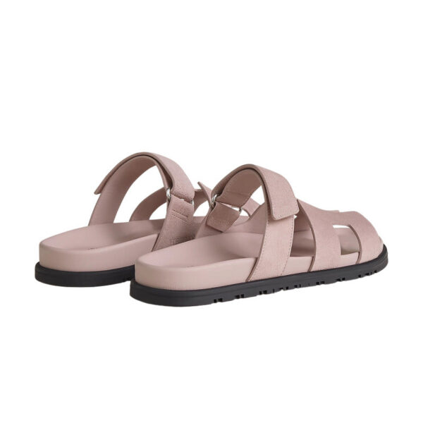 Hermes Chypre Sandal – Pink Suede - Imagem 3