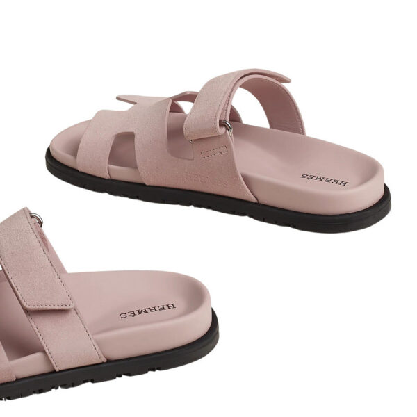 Hermes Chypre Sandal – Pink Suede - Imagem 5