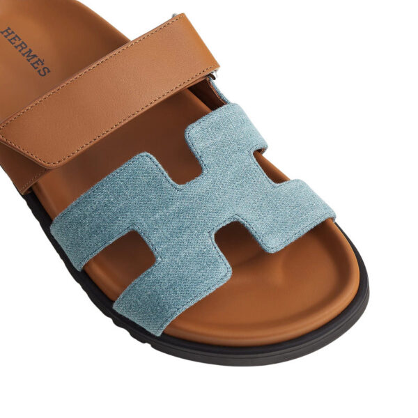 Hermes Chypre Sandal Bicolor/Denim - Imagem 5